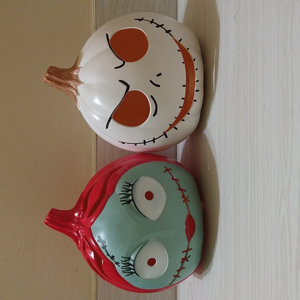 Vintage Disney Nightmare Before Christmas Sally & Jack Light Up Lanterns